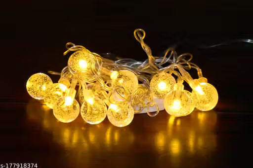 Bite Gadgets 60 Warm White LEDs Water Gel Ball String Light for Decoration