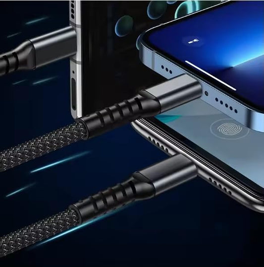 100W 3 in 1 charging cable for Type-C, Micro-USB, Lightning, Fast Charging Cable Data Transfer Ideal for SmartPhone, Tablet, Laptop or Any Compatible Devices