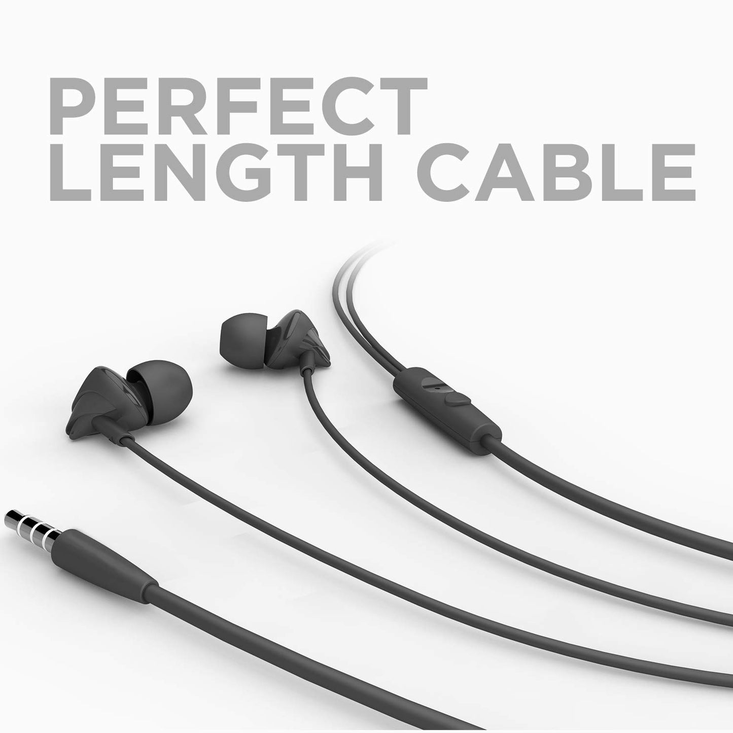 boAt BassHeads 100 in-Ear Headphones with Mic