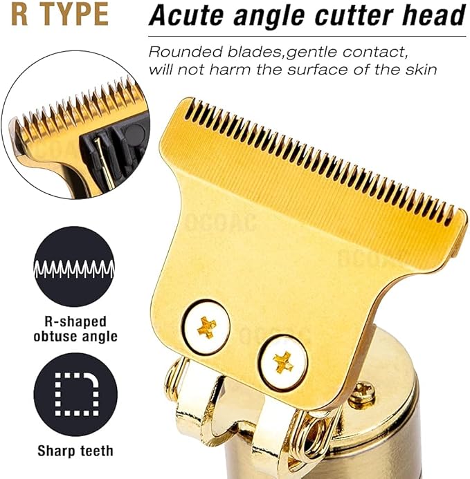 Maxtop Professional Hair Clipper with 1200mAh battery for 120 mins runtime, Acute angle cutter head, 5 length settings