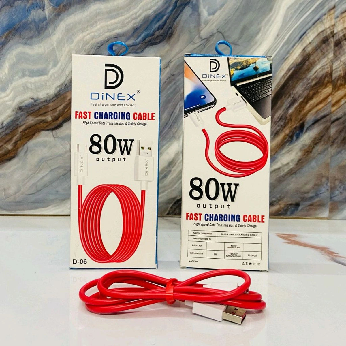 Dinex 80watt Fast Charging Type-C/Micro USB Cable