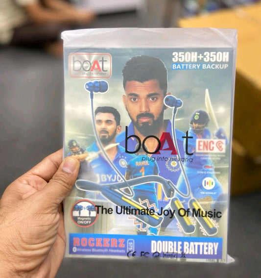 Rockerz 575 ENC Wireless Neckband, 350h+350h Double Battery Backup, Type-C Charging, Magnetic On/Off Function