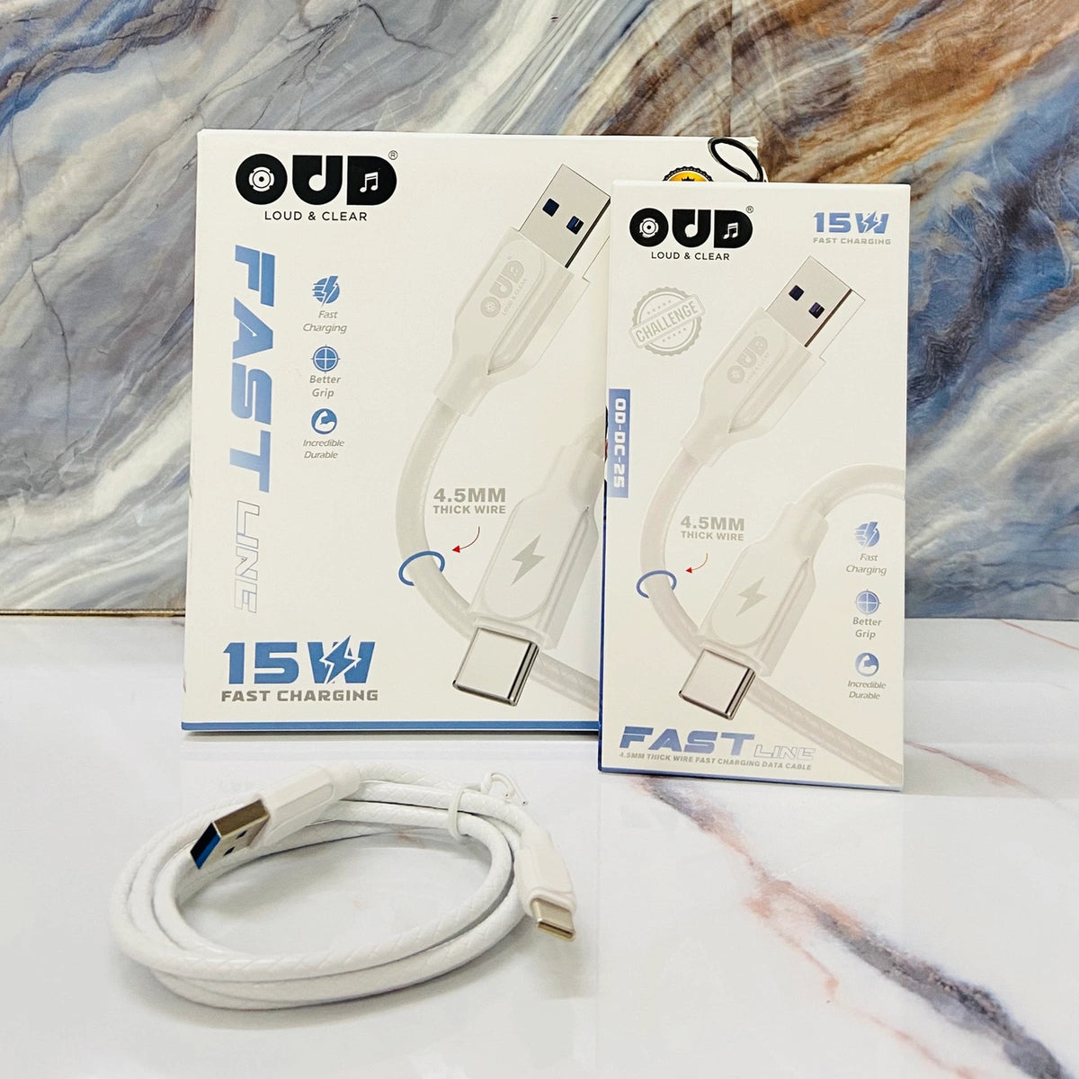 OUD FAST LINE 15watt Type-C Charging Cable
