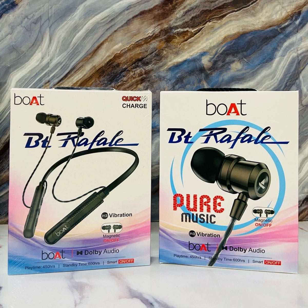 BT RAFALE Wireless Neckband, 450h Music Time, Dolby Audio, Type-C Charging, Magnetic On/Off Function, Notification Vibration