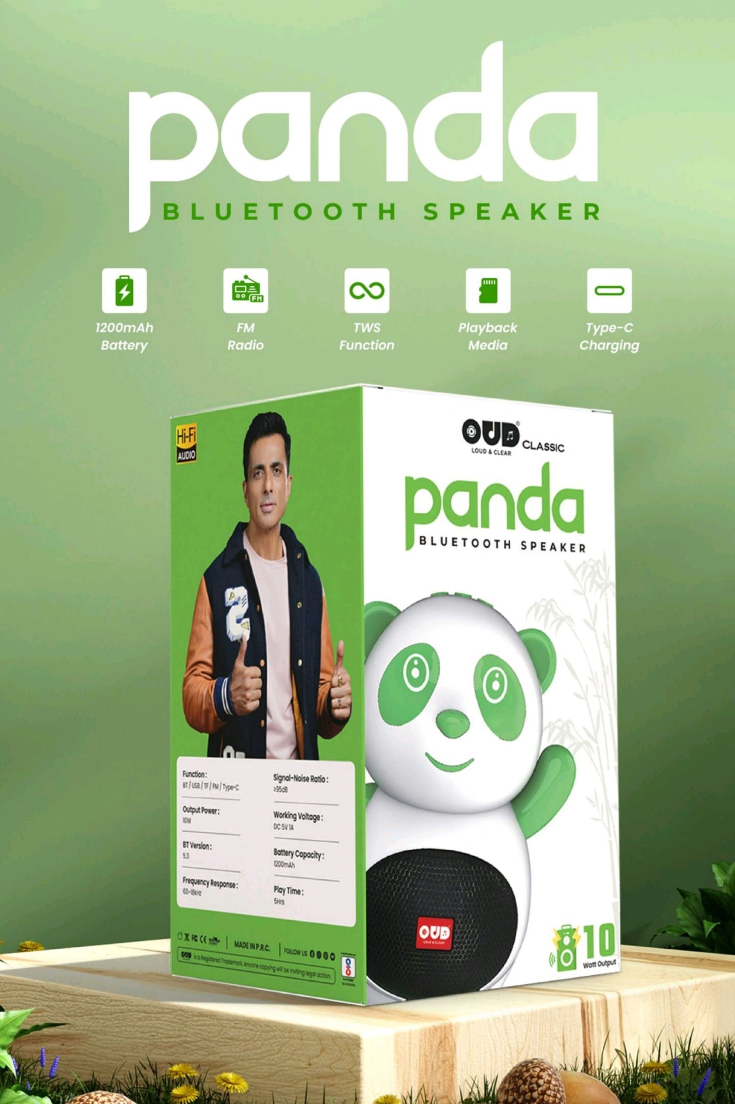 OUD PANDA Wireless Speaker