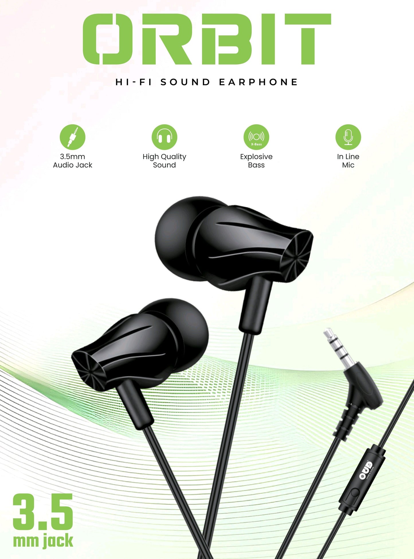 OUD ORBIT Wired Earphones