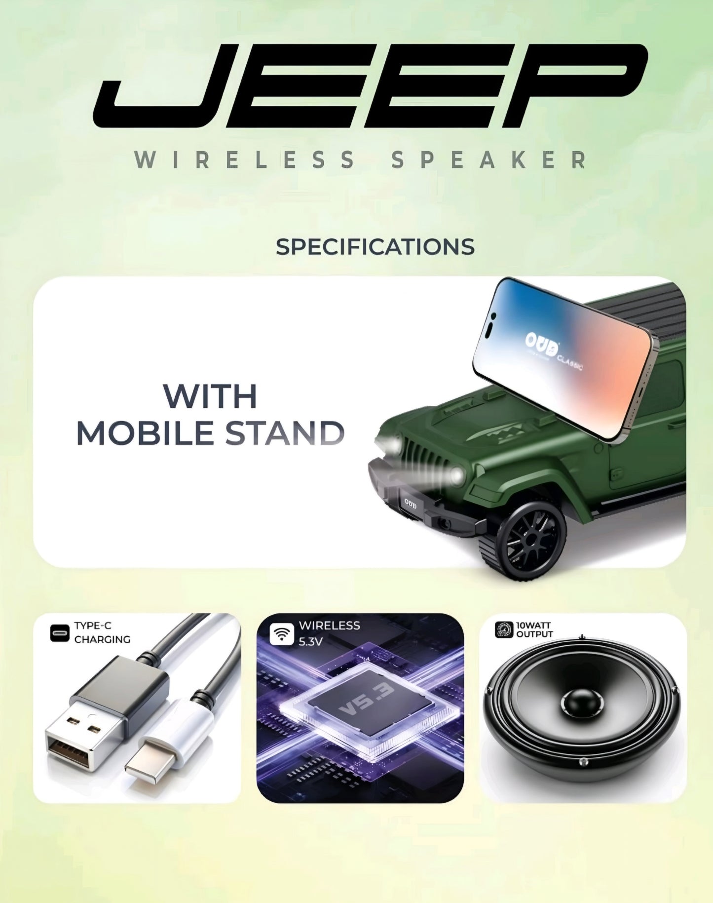 OUD JEEP Wireless Speaker