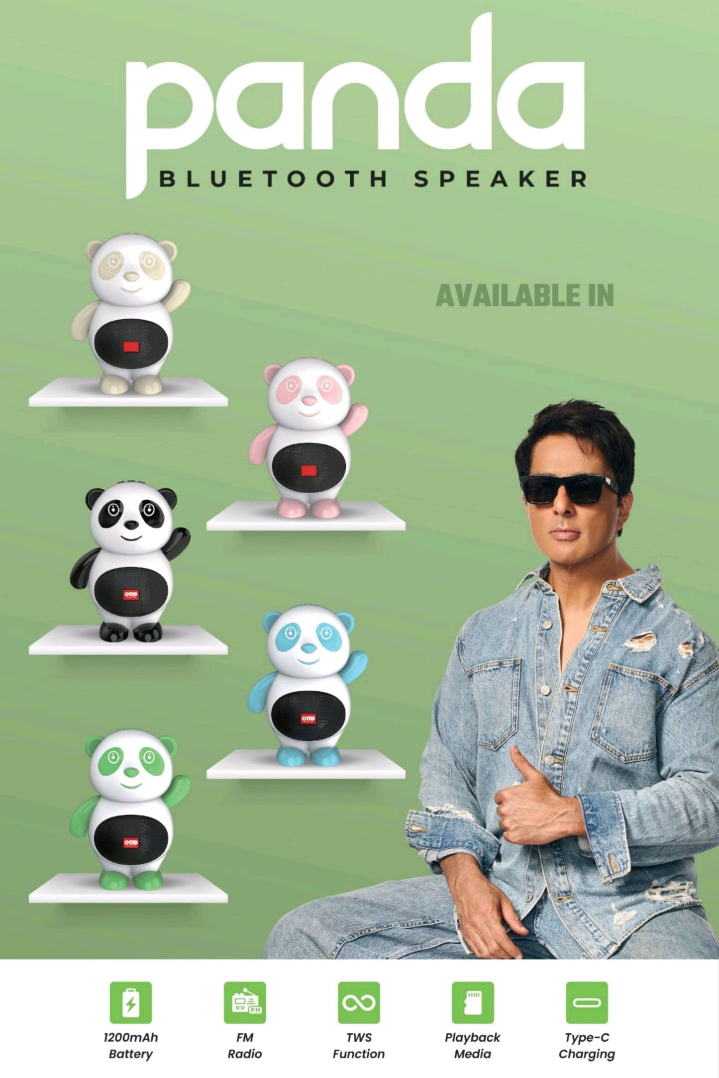 OUD PANDA Wireless Speaker