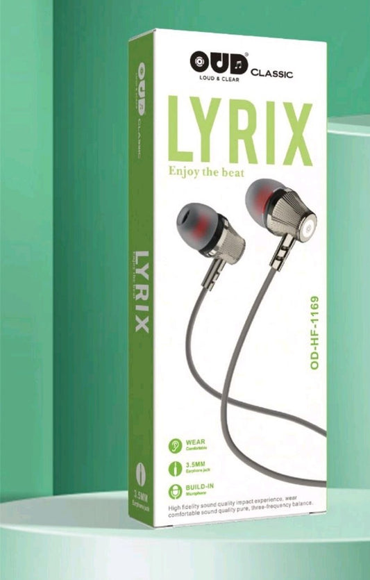 OUD LYRIX Wired Earphones