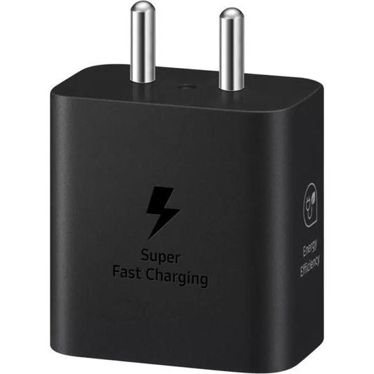 Samsung 25 W Adapter, Type-C, Fast Charging, Zero Standby Power Consumption, GAN Technology, Without Cable