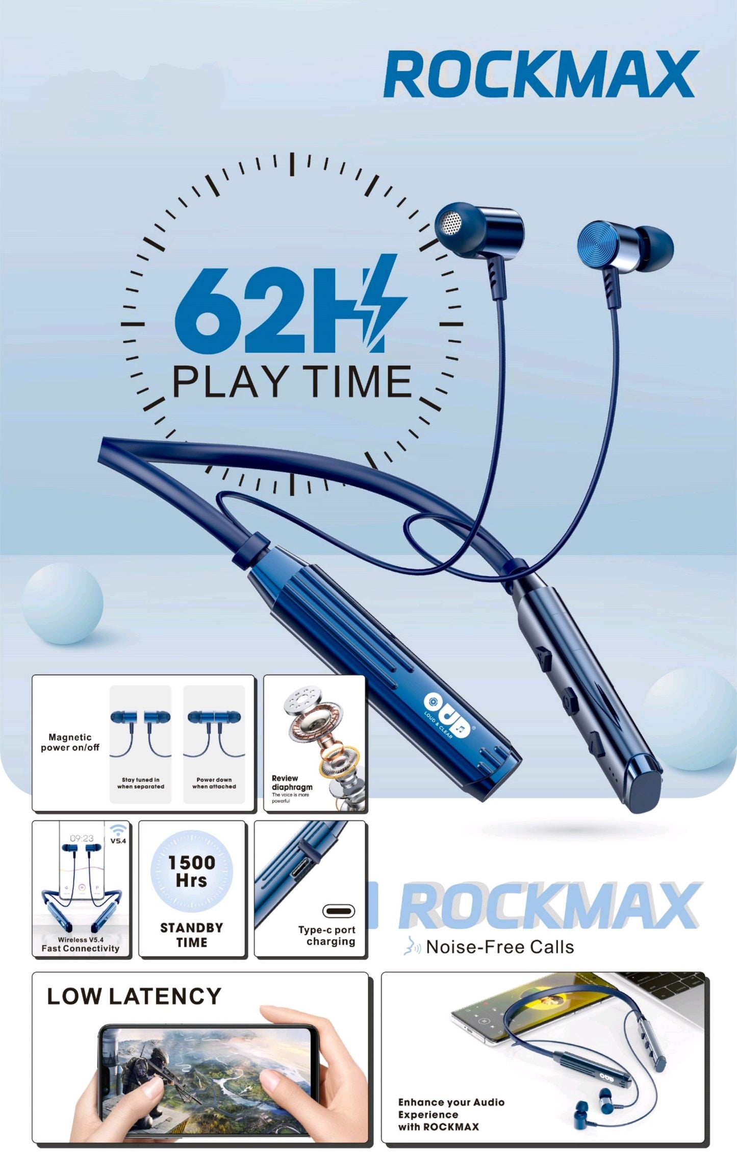OUD ROCKMAX Wireless Neckband