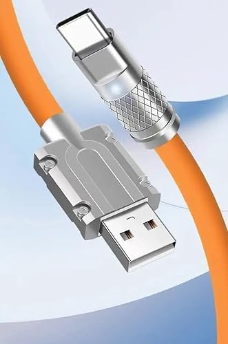 Silicone Wired 3 in 1 USB 2.1A Fast Charging Cable with Type C, Micro USB and Lightning Connector