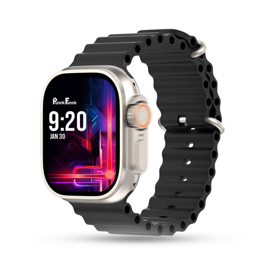 T-800 Ultra Smartwatch with 1.99 Infinite Display, Wireless Charging