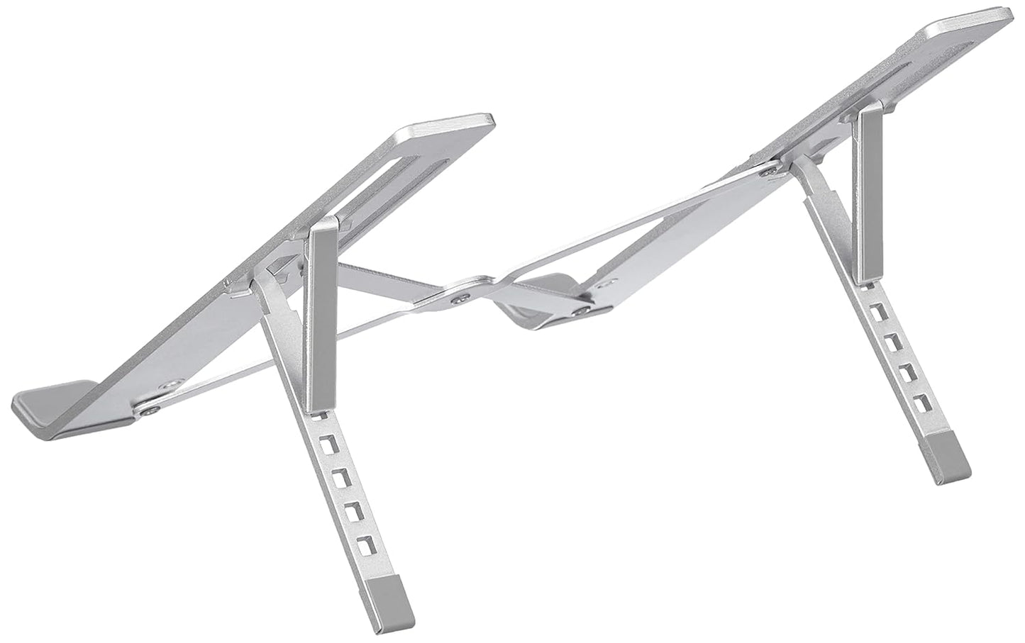 Foldable Laptop Stand, Height-Adjustable, Foldable, Portable, Ventilated, Fits Up to 15.6-Inch Laptops, Aluminum Alloy