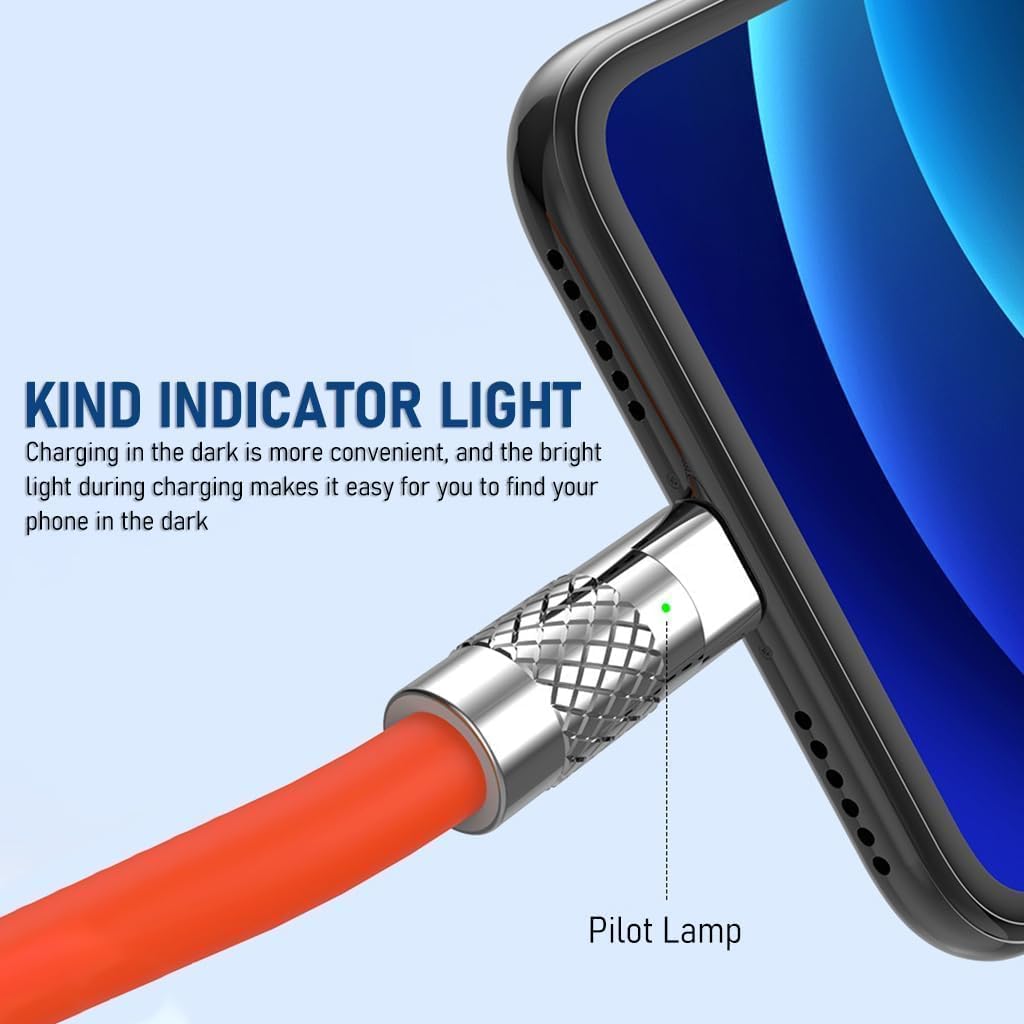 Silicone Wired 3 in 1 USB 2.1A Fast Charging Cable with Type C, Micro USB and Lightning Connector