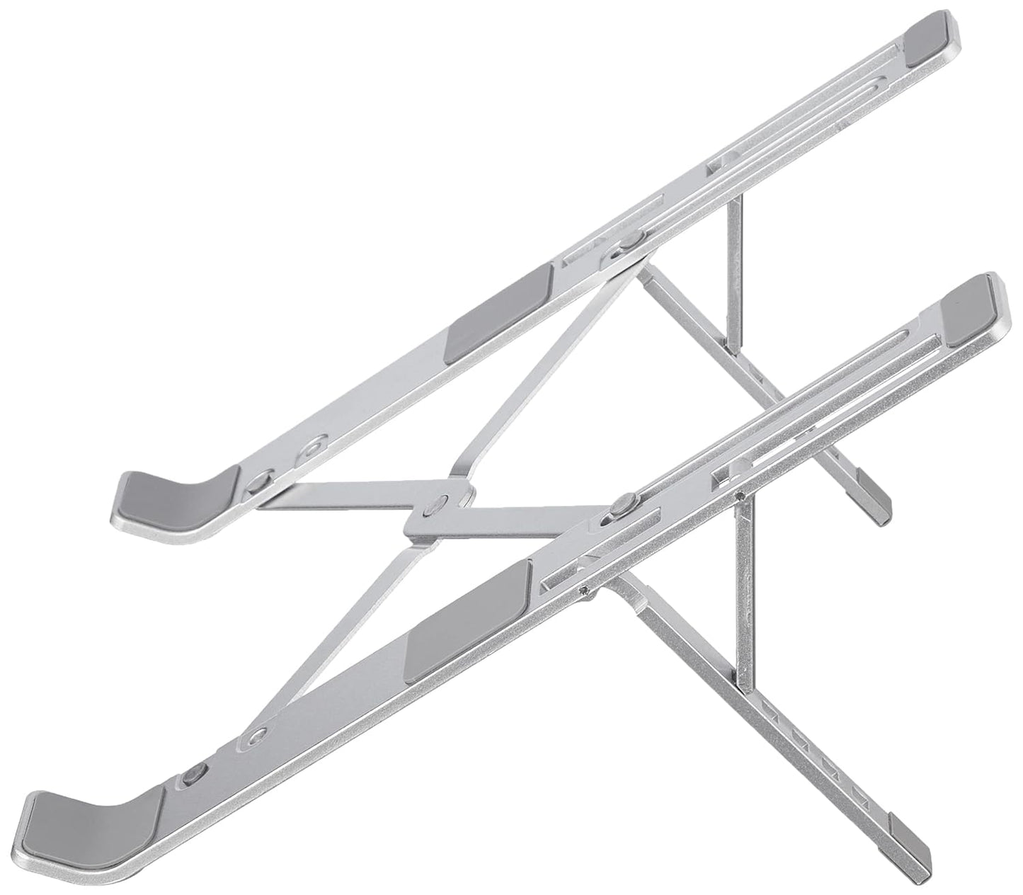 Foldable Laptop Stand, Height-Adjustable, Foldable, Portable, Ventilated, Fits Up to 15.6-Inch Laptops, Aluminum Alloy