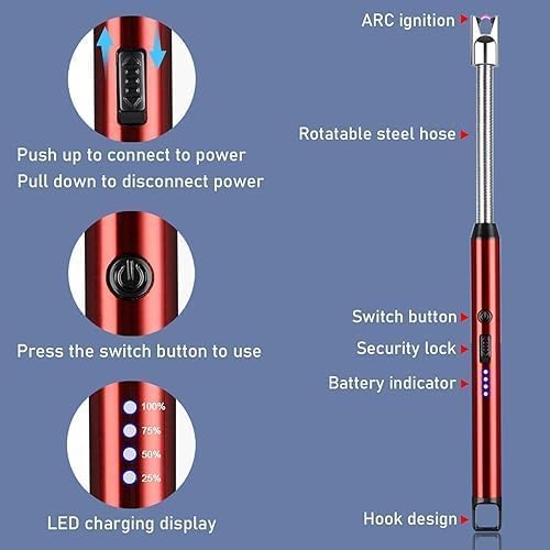 Electric Lighter with 360° Rotatable Hose