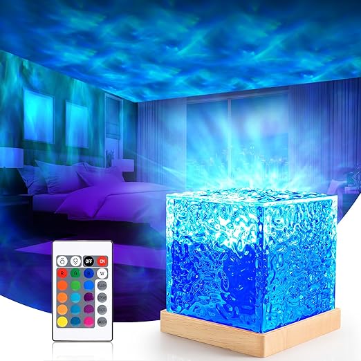 Ocean Wave Galaxy Projector - Night Light With Remote Control