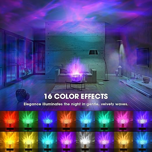 Ocean Wave Galaxy Projector - Night Light With Remote Control
