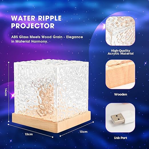 Ocean Wave Galaxy Projector - Night Light With Remote Control