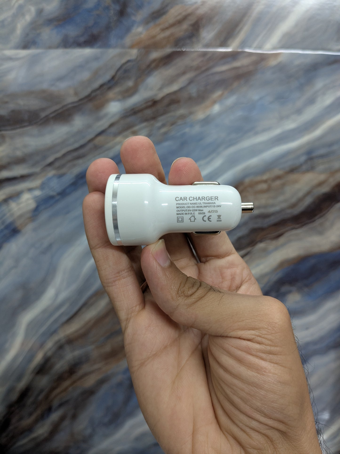 OUD ULTRAMAX 22Watt Dual Port Car Charger with 3in1 Charging Cable