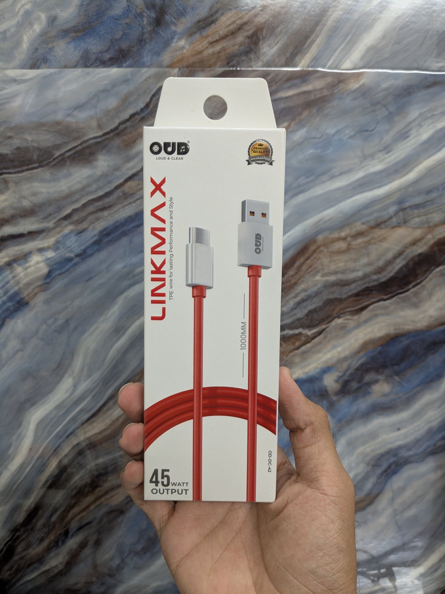 OUD LINKMAX 45Watt Type-C Charging Cable