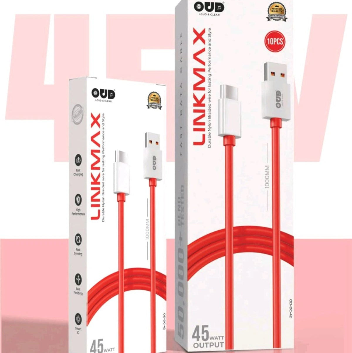 OUD LINKMAX 45Watt Type-C Charging Cable