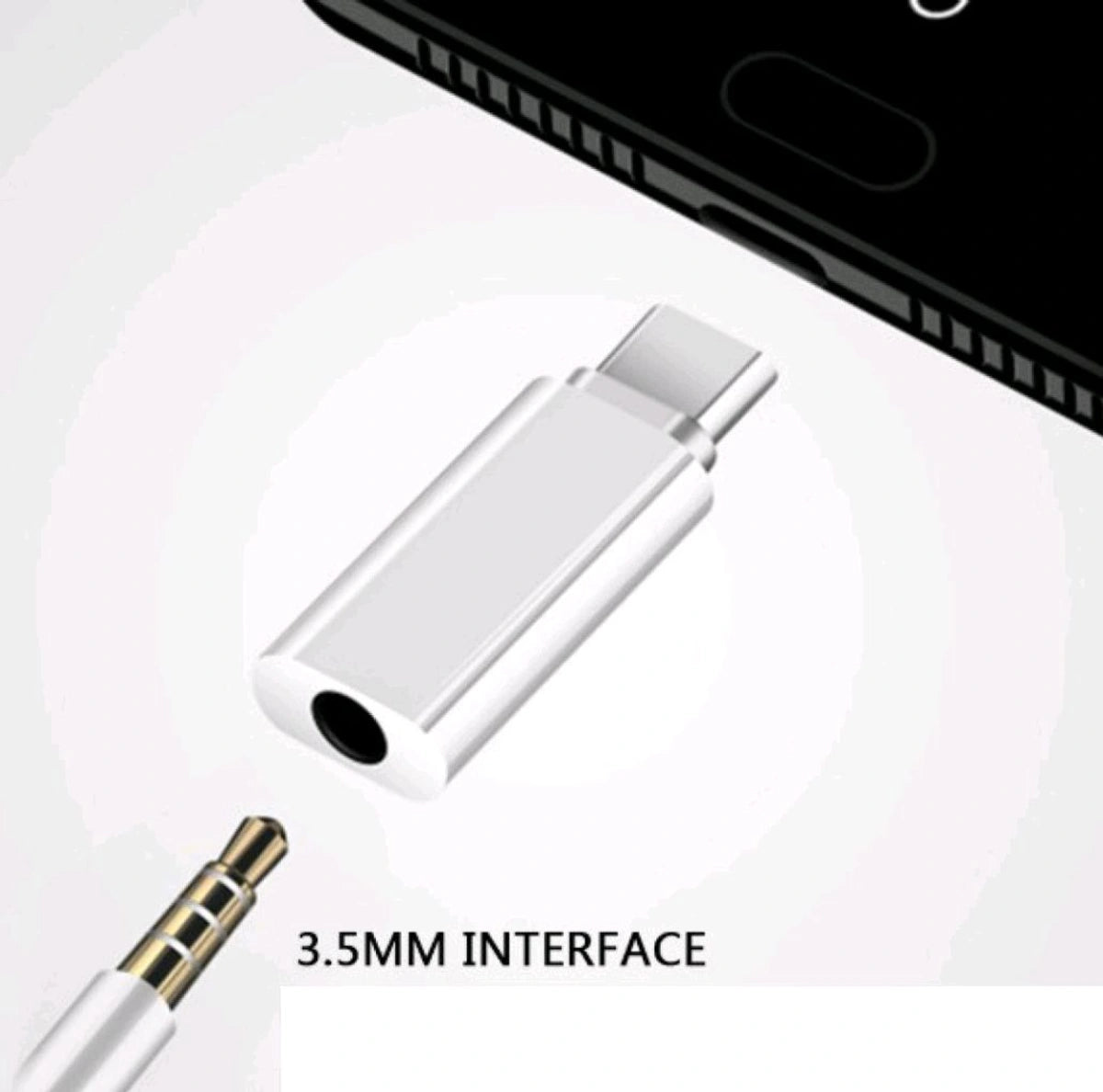 Type-C to 3.5mm Audio Jack Converter Adapter