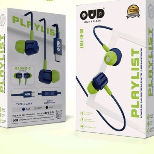 OUD PLAYLIST Type-C Wired Earphones