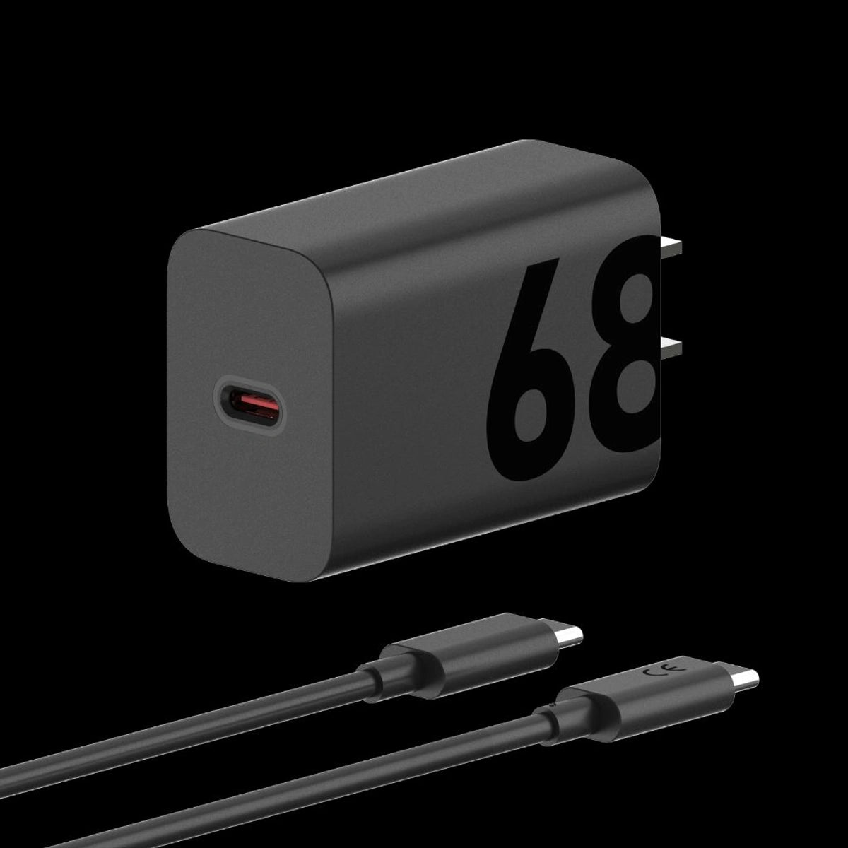 68W Turbo C-Type Power Fast Adapter with 3.3Ft Type-C Cable for Motorola Phones