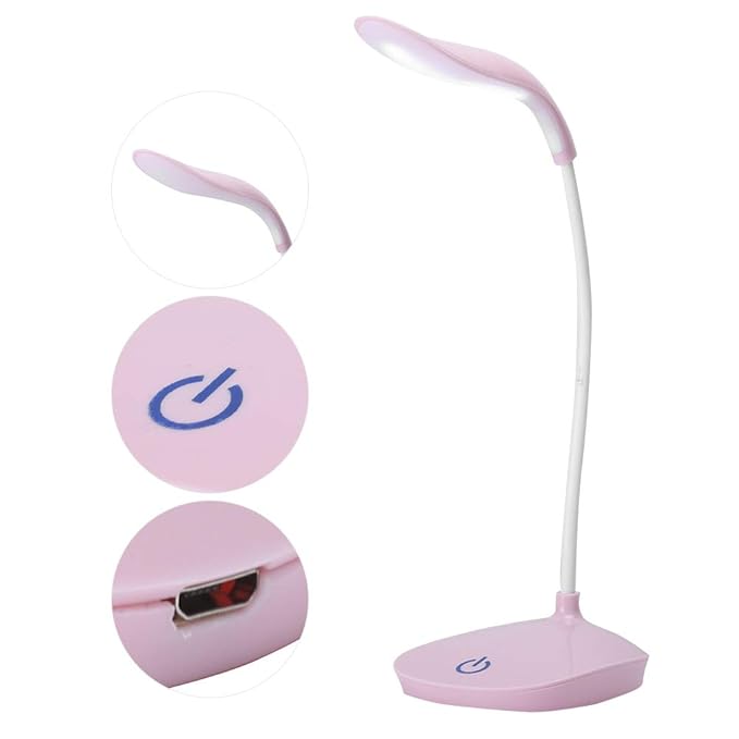 Study Table Lamp with Flexible body and Rechargeable Battery