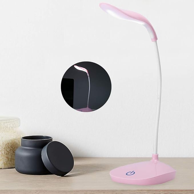 Study Table Lamp with Flexible body and Rechargeable Battery