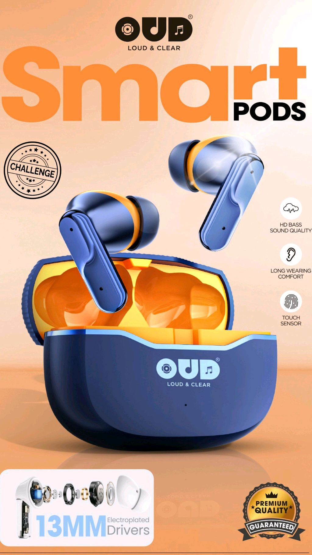 OUD Smartpods Wireless Earbuds