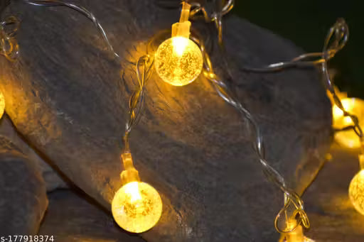 Bite Gadgets 60 Warm White LEDs Water Gel Ball String Light for Decoration