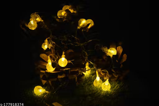 Bite Gadgets 60 Warm White LEDs Water Gel Ball String Light for Decoration