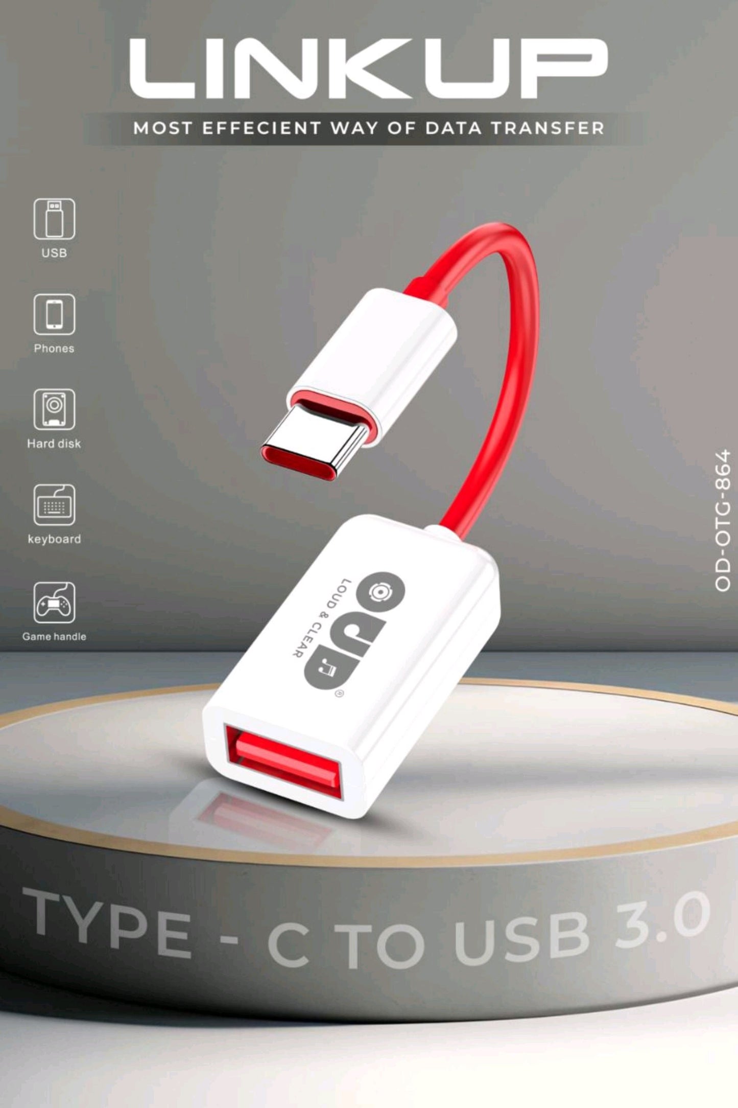 OUD LINK-UP Type-C to USB 3.0 Adapter