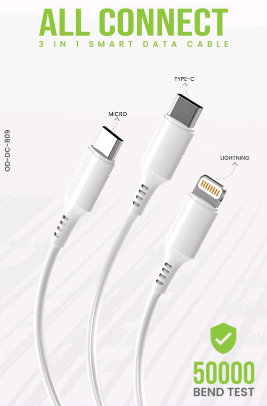 OUD ALL CONNECT 3 in 1 Smart Data Cable