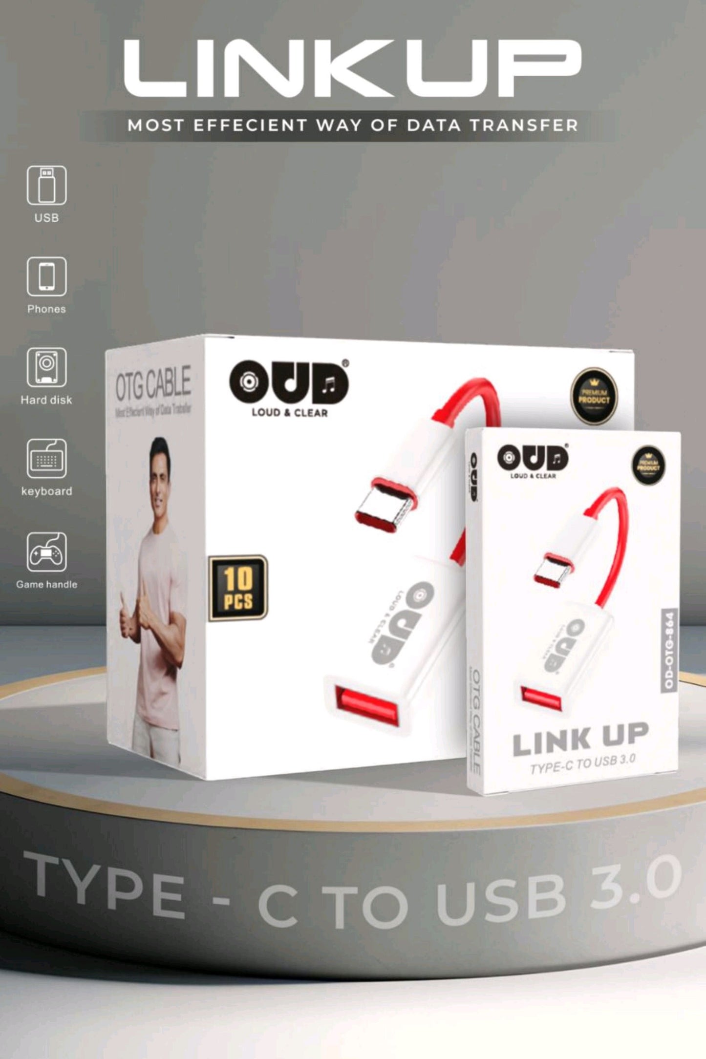 OUD LINK-UP Type-C to USB 3.0 Adapter