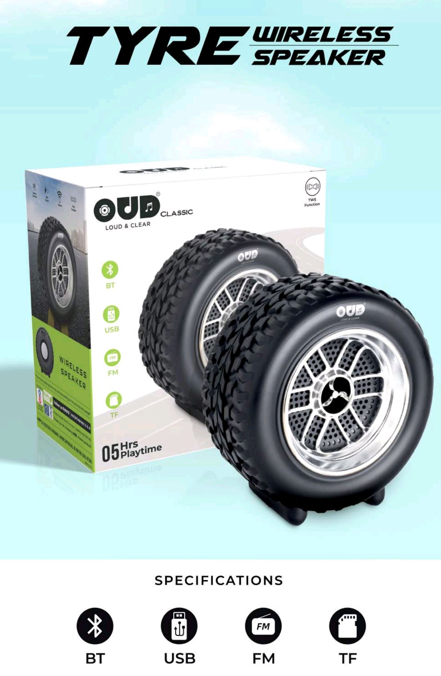 OUD TYRE Wireless Speaker