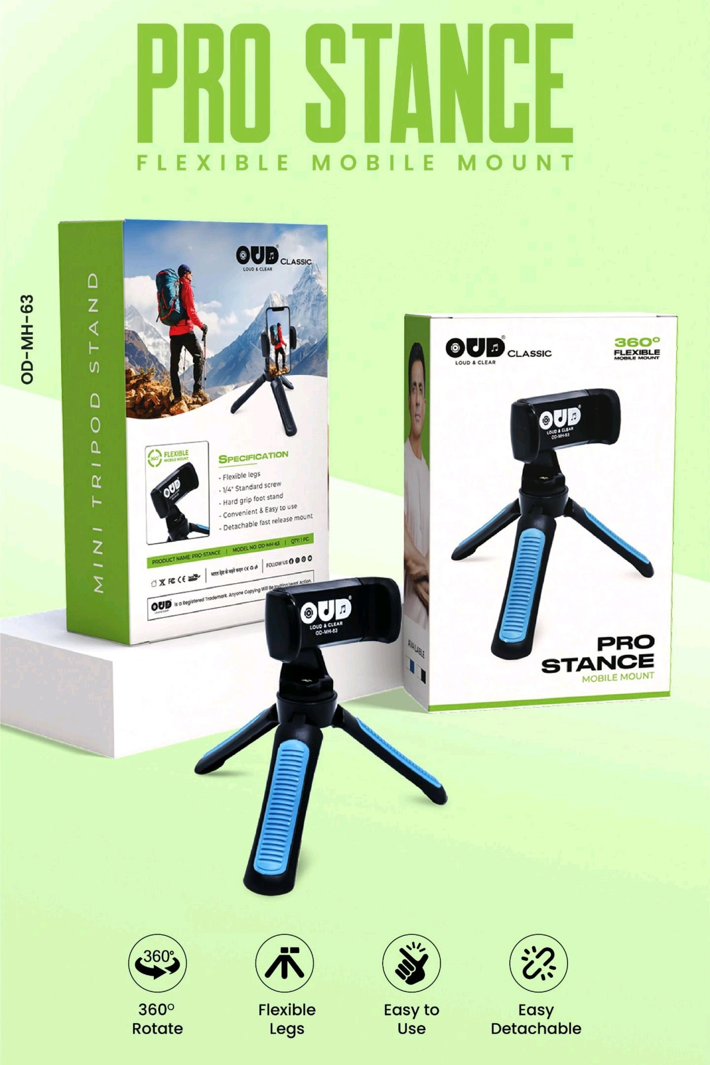 OUD Pro-Stance Mobile Mount Stand
