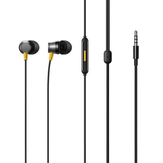 BG Realme Buds 3 Wired In Ear Earphone with Type-C/3.5mm Jack | In-Line Microphone | 9Mm Drivers