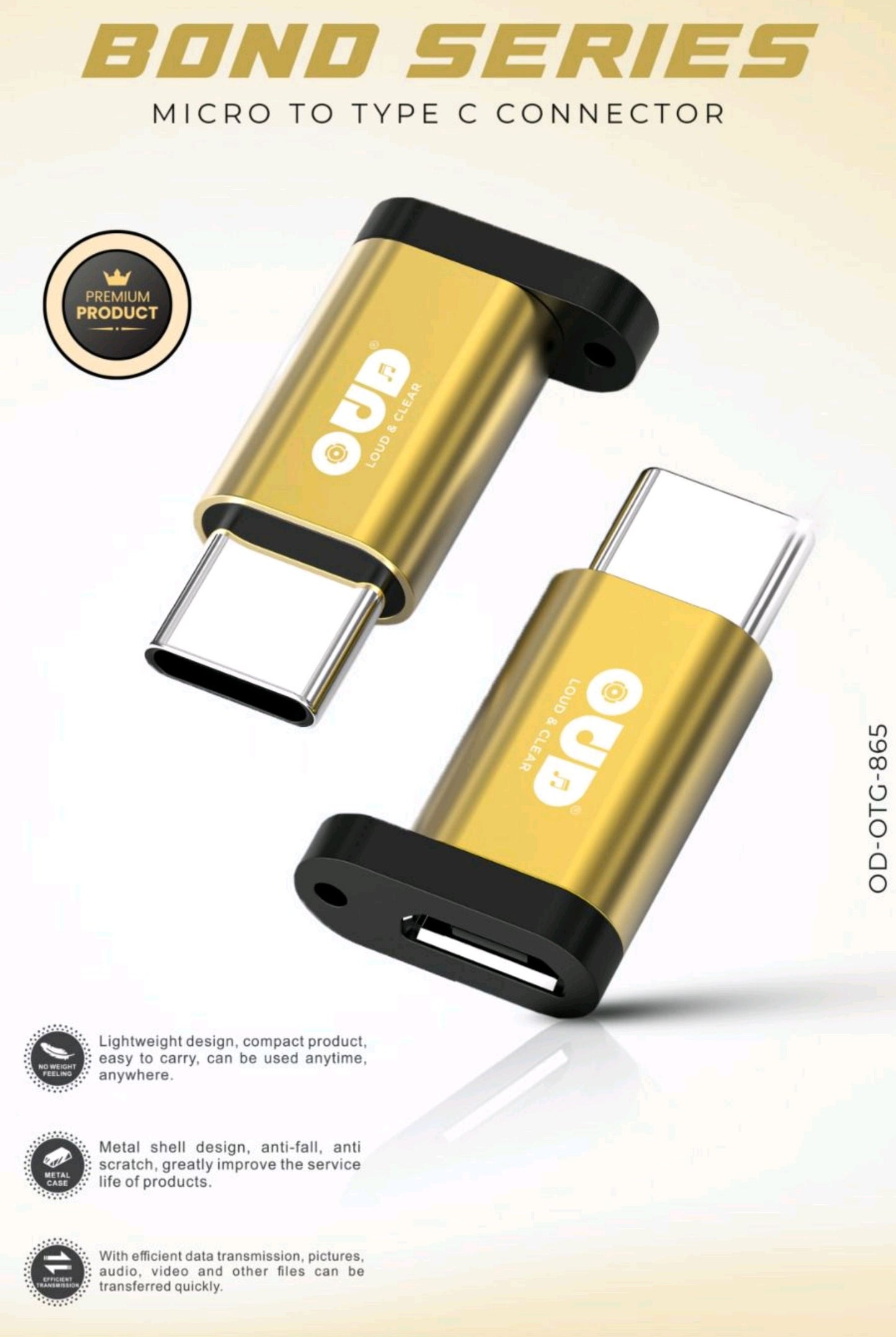 OUD BOND SERIES Micro-USB to Type-C Connector